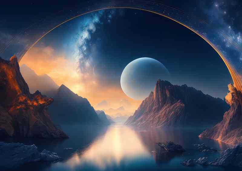 Astro-Inspired Design Breathtaking Nebula | Metal Poster