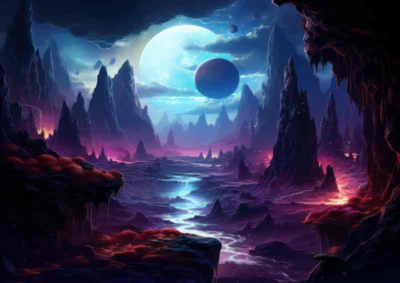 Dreamy Cosmos Illustration Artistic Space | Di-Bond