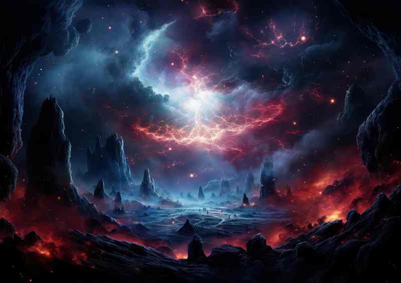 Enchanting Space Realms Otherworldly Galaxy | Canvas