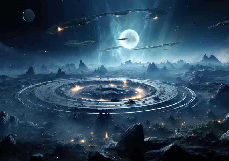Futuristic Universe Designs Innovative Interstellar | Canvas
