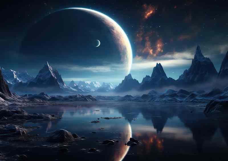Intergalactic Elegance Stylish Universe Design | Poster