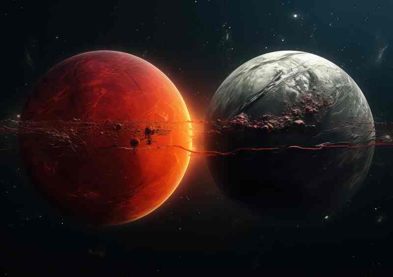 Space Rocket planets Saturn Planets Venus And Mars | Poster
