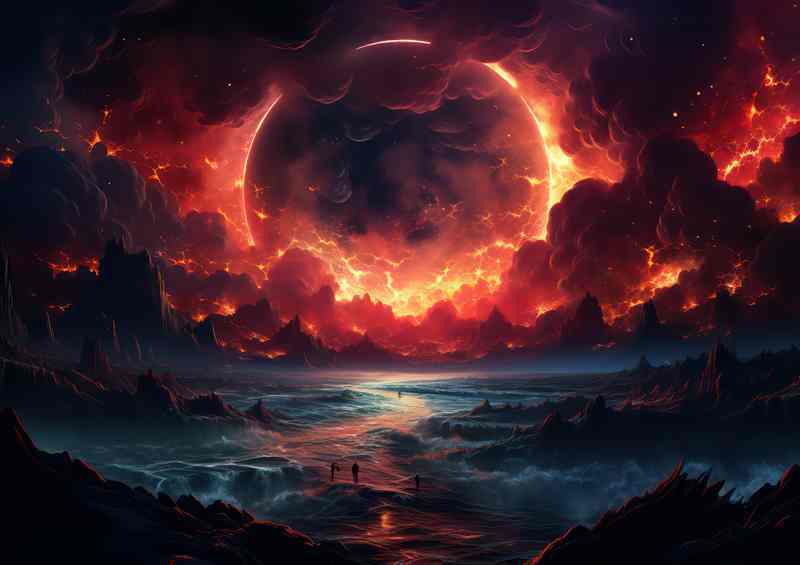 Visionary Space Scenes Inspirational Cosmos | Metal Poster