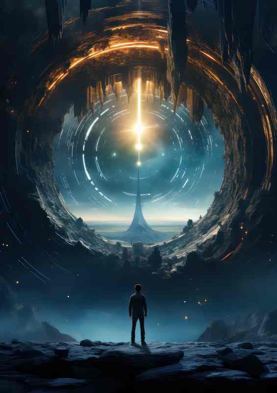 Abstract Interstellar Illustration Creative Galaxy Design | Poster