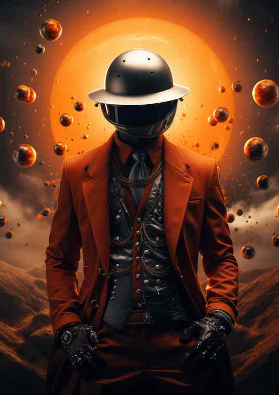 Cosmic Solitude The Lonely Journey of an Astronaut | Metal Poster