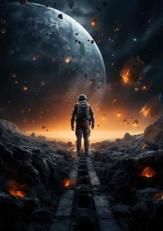 Cosmic Wanderlust Mans Desire to Explore the Universe | Poster