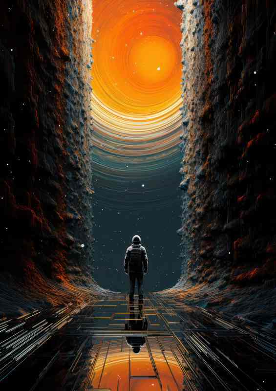 Enigmatic Stellar Art Mysterious Galaxy | Metal Poster