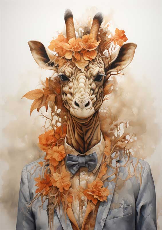 George The Gentle Giraffe | Canvas
