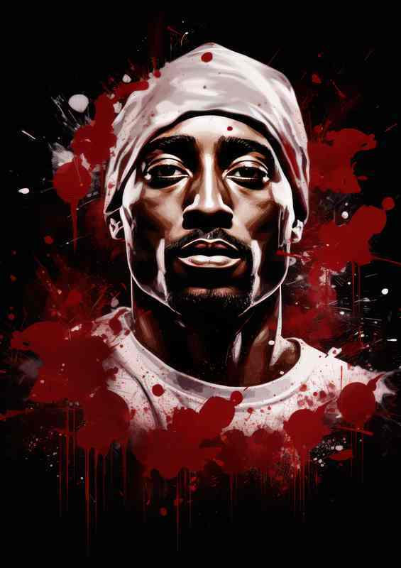 Tupac a splash of colour | Canvas