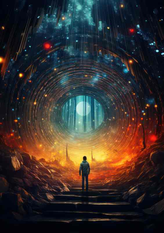 Galactic Drifter The Lonely Astronauts Journey | Metal Poster