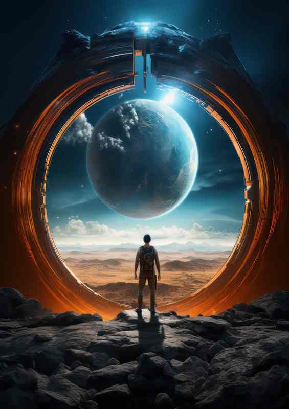 Magical Space Odyssey Enchanting Cosmos | Metal Poster