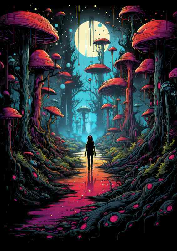 MagiUnivDes EnchAstro Illus | Metal Poster