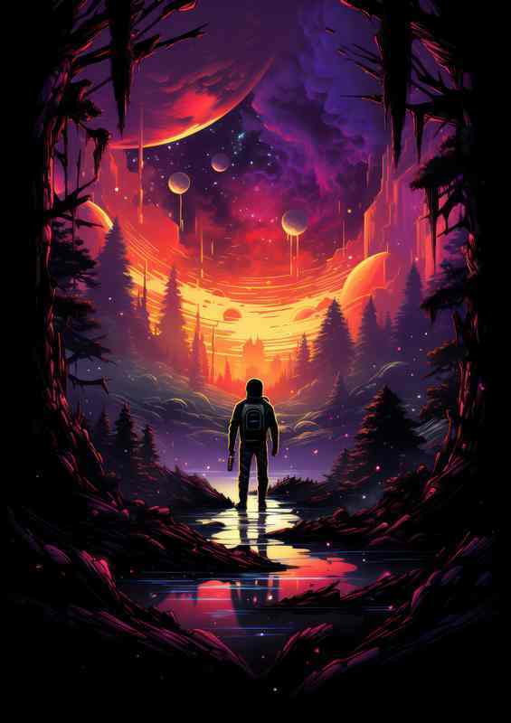 Radiant Interstellar Art Spectacular Galaxy Design | Di-Bond