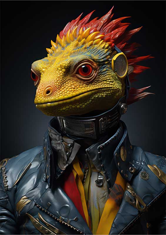 Larry The Lizard rocking his style | Poster