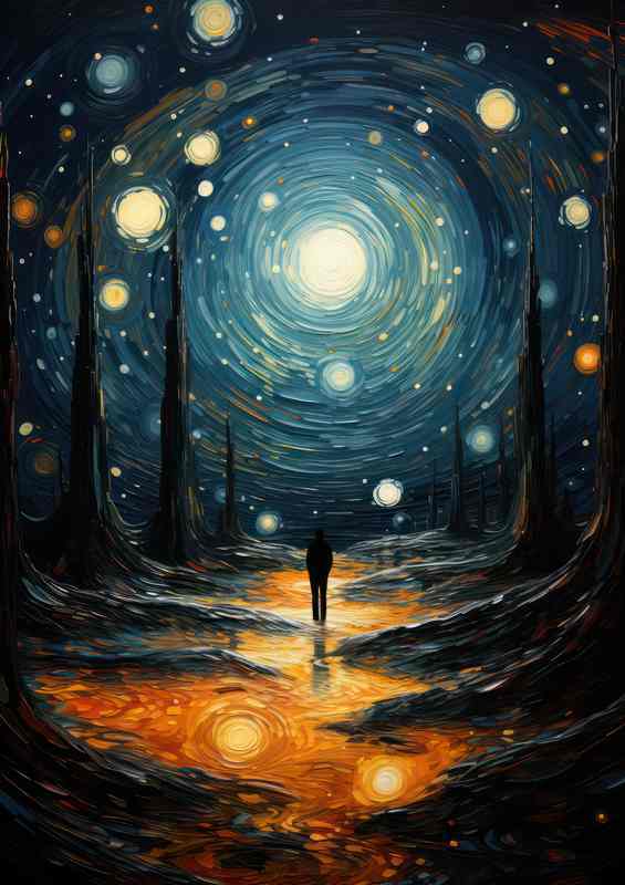 Spectacular Space Illustration Breathtaking Galactic | Metal Poster