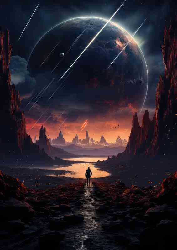 Stylish Interstellar Illustration Modern Galaxy | Di-Bond