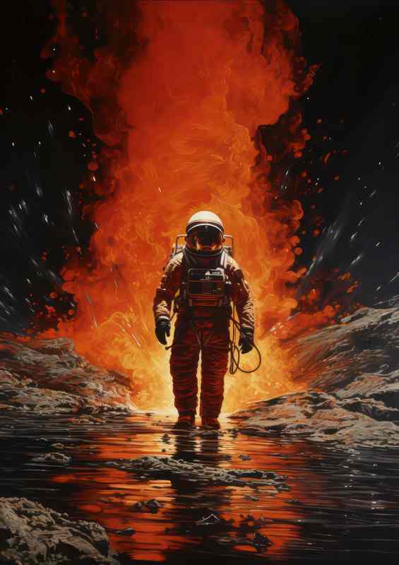 The Infinite Walk Astronaut Travels in the Universe | Di-Bond