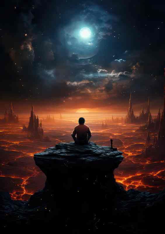 Visionary Galactic Art Inspirational Stellar | Metal Poster