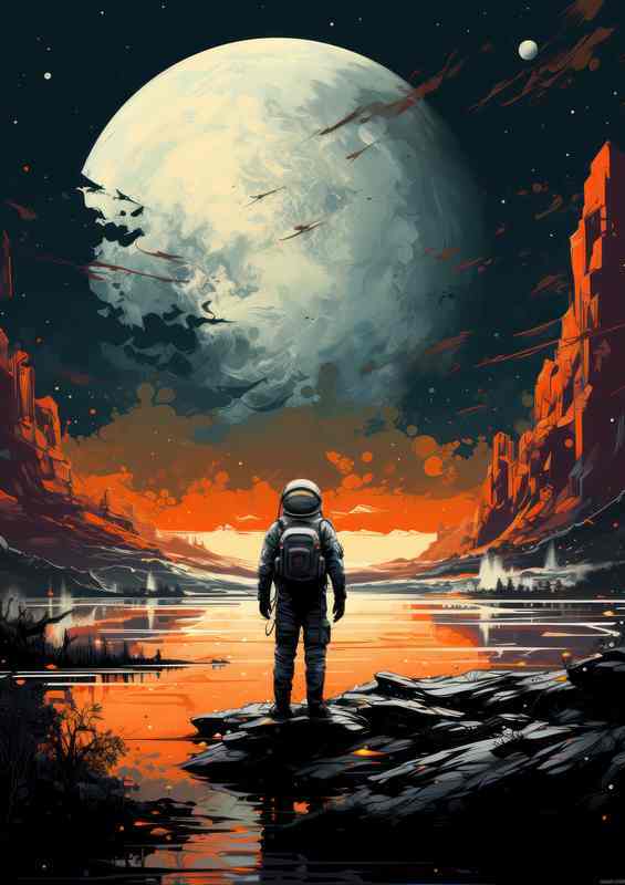 Visionary Interstellar Scenes Inspirational Universe | Canvas