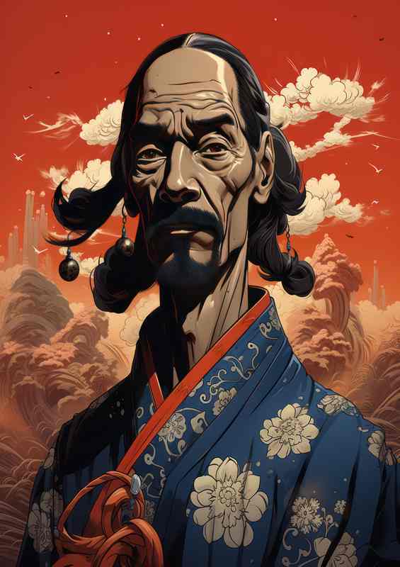 caricature of snoop dogg japan style | Poster