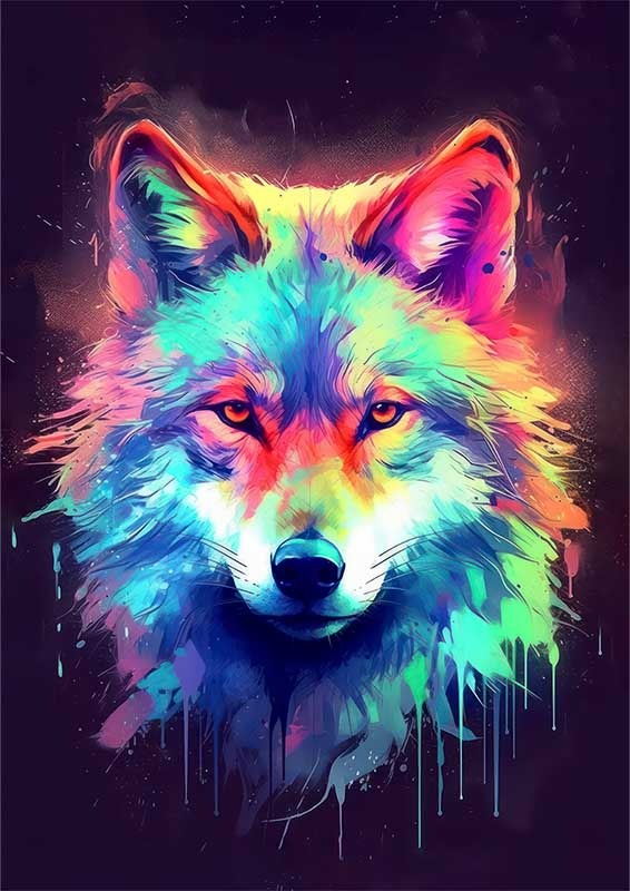 Auroras Alpha Wolf Of The Night | Di-Bond