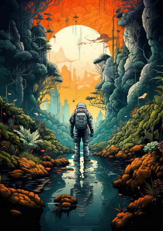 Astronauts Intergalactic Journey | Di-Bond