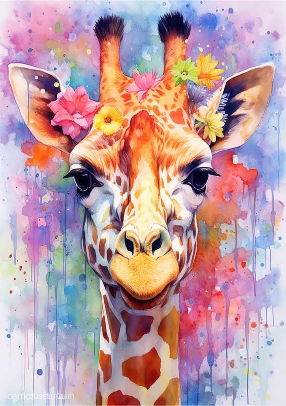 Chromatic Tall Tales From Cindy The Giraffe | Poster