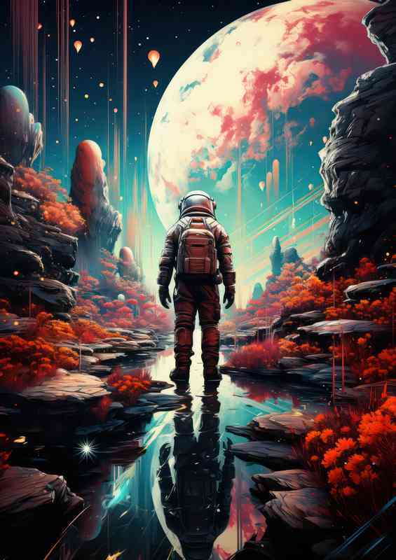 Beyond the Stars Astronauts Intergalactic Journey | Poster