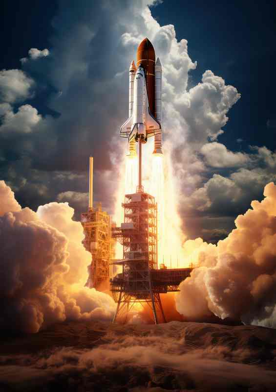 Blastoff Chronicles Pioneering Rocket Launches into Space | Di-Bond