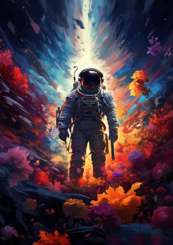 Celestial Explorer Mans Journey to the Stars | Di-Bond