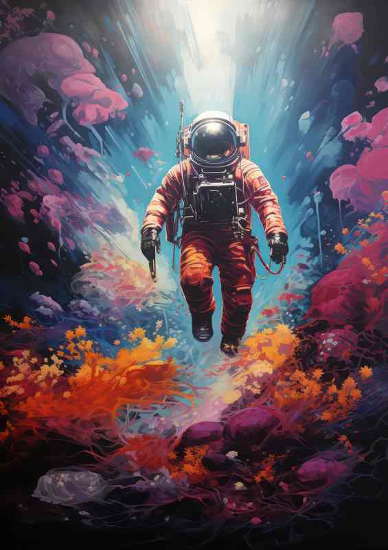 Celestial Pioneer Mans Exploration of the Universe | Canvas