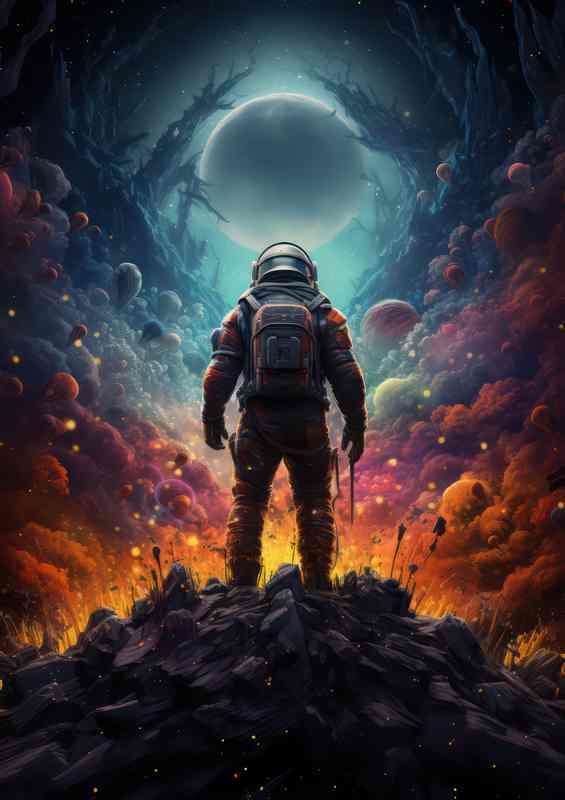 Celestial Pioneer The Astronauts Journey | Canvas