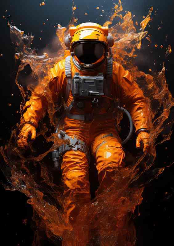 Cosmic Voyager Astronaut’s Exploration of the Cosmos | Di-Bond