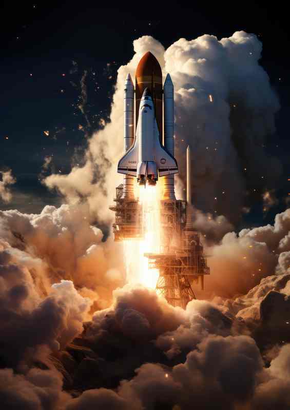 Cosmic Voyagers Rocket Launches to Alien Realms | Di-Bond