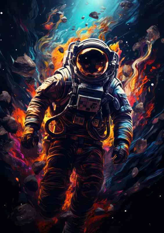 Exploring the Final Frontier Humanitys Quest in Space | Metal Poster