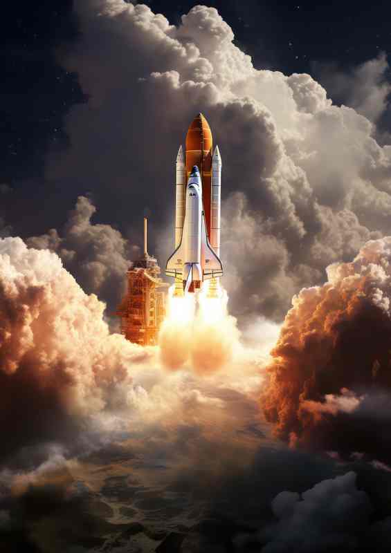 Galactic Voyages Charting the Sky with Rocket Launches | Poster