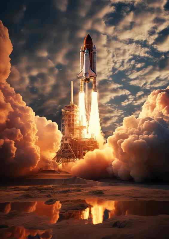 Ignition Sequence The Thrill of Space Rocket Lift offs | Poster