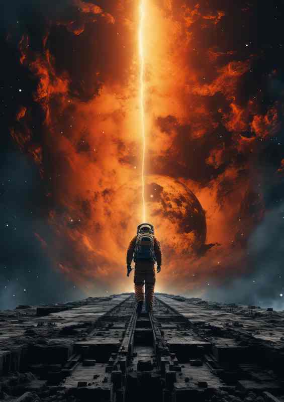 Ignition to Infinity Space Rocket Launches Explored | Metal Poster