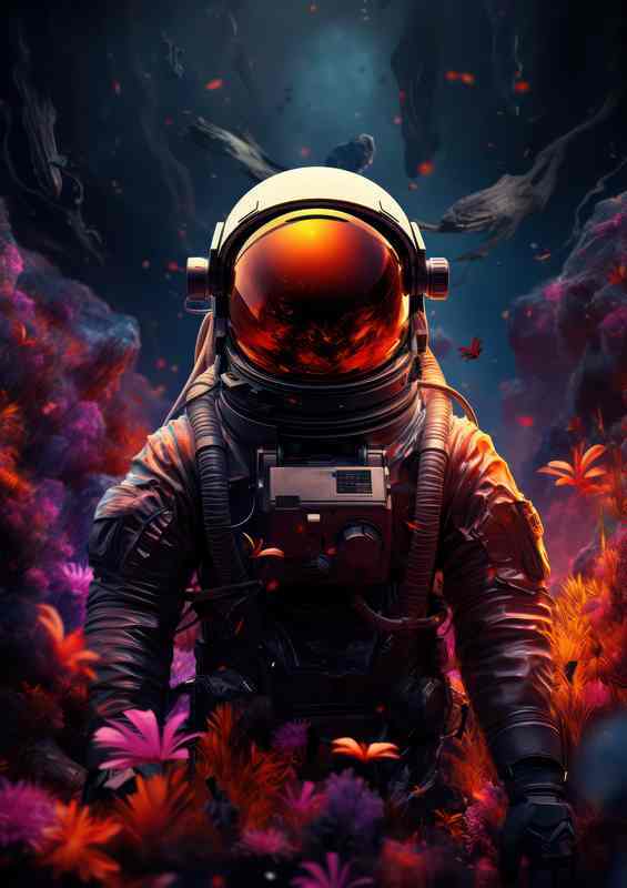 Infinite Expanse Astronauts Journey to the Stars | Poster