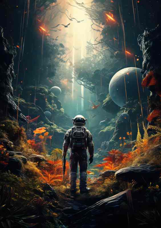 Infinite Explorer Astronauts Exploration of the Universe | Poster