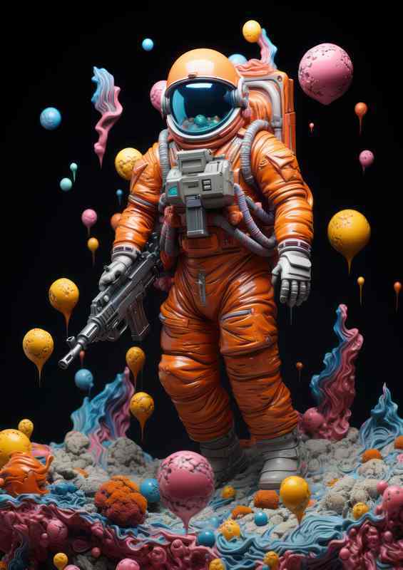 Infinite Explorer Astronaut’s Quest in the Cosmos | Poster