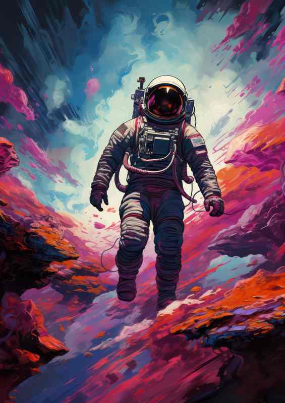 Infinite Pioneer Astronauts Journey to the Cosmos | Canvas