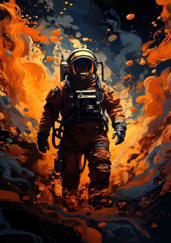 Navigating the Cosmos Milestones in Space Exploration | Metal Poster