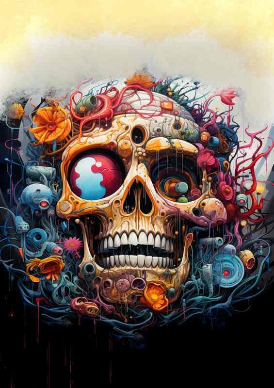 Crazy skull explosion | Poster