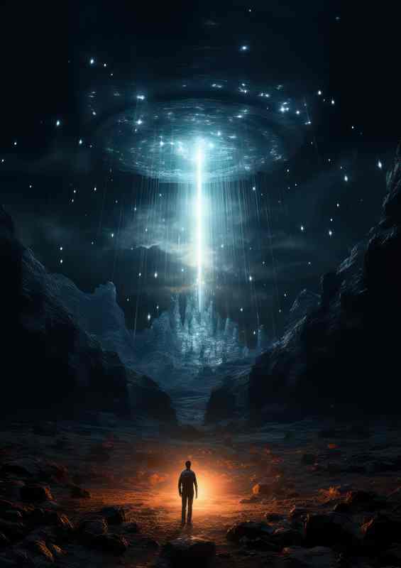 Rocket Horizons Exploring the Universe through Launches | Metal Poster