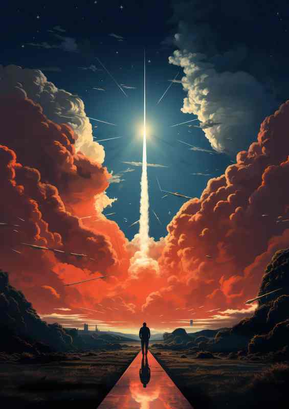 Skys the Limit Exciting Escapades of Rocket Launches | Poster