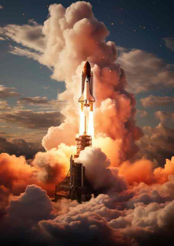 Skyward Spectacles Memorable Moments of Rocket Launches | Di-Bond