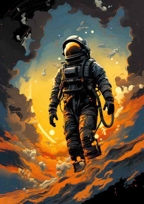 Stellar Explorations Unlocking the Secrets | Metal Poster