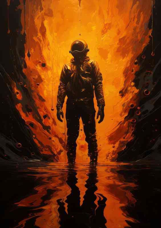 Stellar Explorer Astronaut’s Journey to the Unknown | Metal Poster