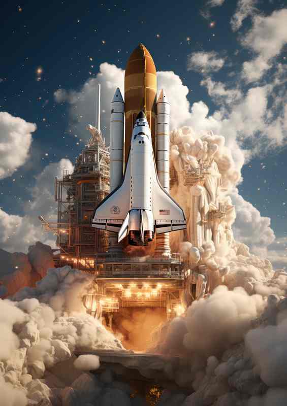 Stellar Journeys Rocket Launches | Canvas